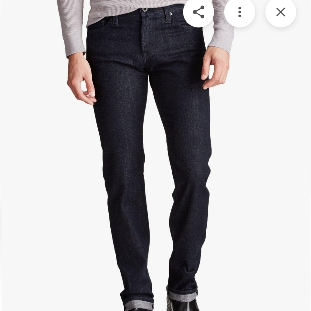 AG Adriano Goldschmied Dark Indigo Straight Jeans